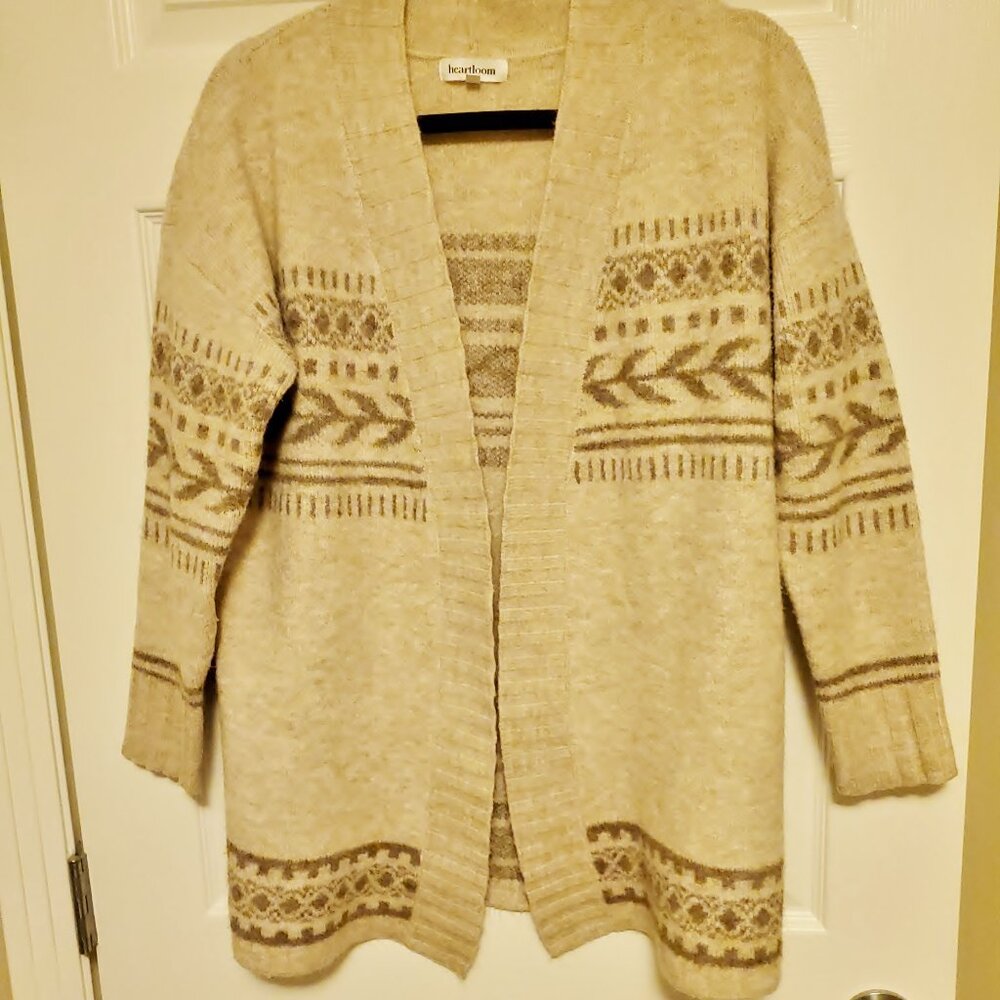 Heartloom Cardigan Open Front Size S to L Boho